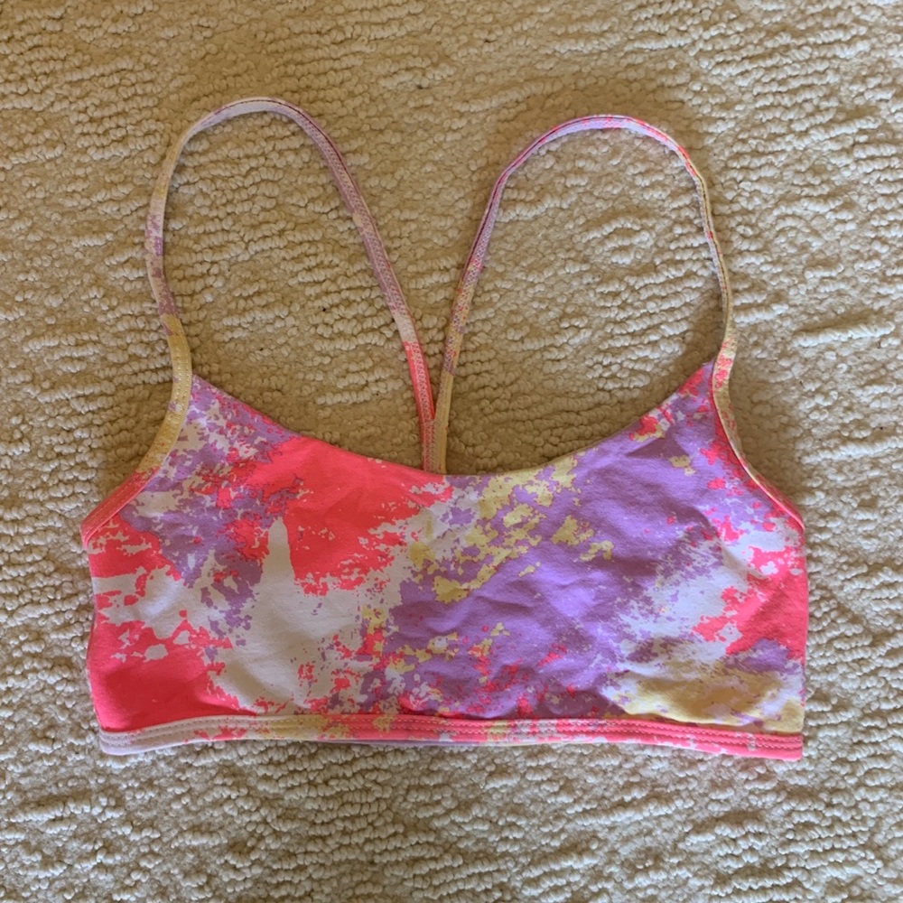 TNA neon tie dye bralette